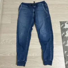 AZUL BY MOUSSY ジョガーパンツ デニムブルー