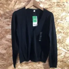 【 2428番】UNIQLO カーディガン　未使用　ブラック