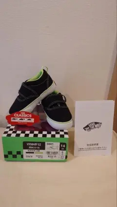 VANS V95BABY EZ ERA 14cm ブラック ライムのサムネイル