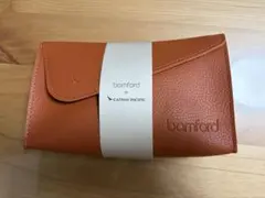 bamford オレンジ レザー トラベルポーチ