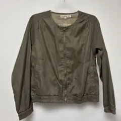 Cutie Blonde オリーブグリーン ジッパー付きジャンパー Mサイズ