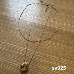 ゴールド 2連チェーン ネックレス