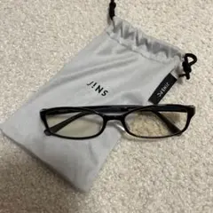 【JINS】ブルーライトカットメガネ　ブラック度なし