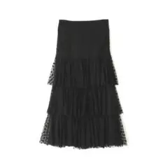 JILLSTUARTジルスチュアート チュールエンブロイダリーティアードスカート