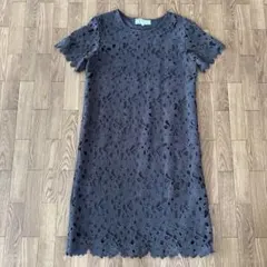 未使用ロペピクニック半袖花柄総レースワンピース38