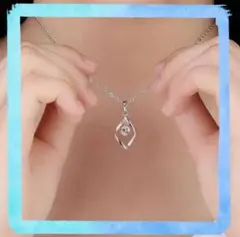 シルバー ネックレス ダイヤモンド風