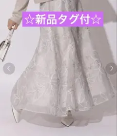【新品タグ付き】フラワーエンブロイダリーフレアスカート　アプワイザーリッシェのサムネイル