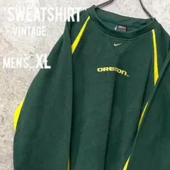 vintage《NIKE ナイキ》カレッジ刺繍フリーストレーナー/メンズXL