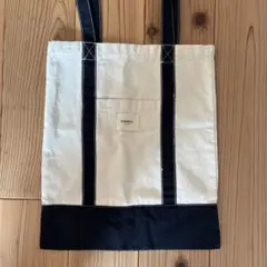boundary トートバッグ アイボリー/ブラックのサムネイル