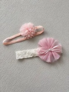 ベビー ヘアバンド ヘッドドレス　2点セット