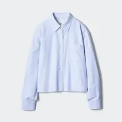 【未使用】UNIQLO JWA オックスフォードシャツ/ストライプ ブルー XL