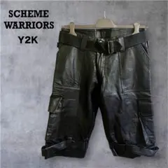 SCHEME WARRIORS 牛革 ギミック カーゴパンツ M 日本製 Y2Kのサムネイル