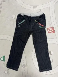 kladskap 電車裾折り返しロング丈ストレートパンツ 100cm