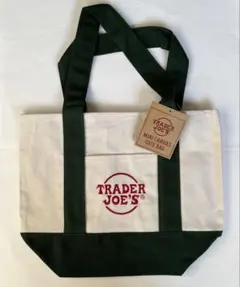 Trader Joe’s ミニキャンバス　トートバッグ　《グリーン》
