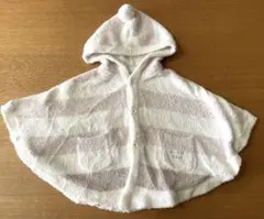 【gelato pique】　ストライプ フード付きポンチョ