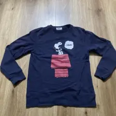 PEANUTS スヌーピー トレーナー M ネイビー