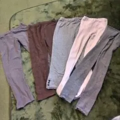 まとめ売り　キッズ　女の子　レギンス タイツ 5点セット