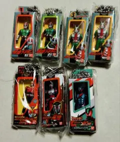 仮面ライダー ソフビパッケージチャーム　7点セット