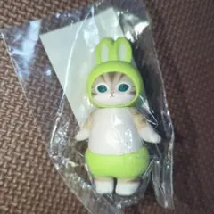 mofusand　モフサンド　うさにゃんフィギュア　グリーン　マスコット　うさぎ