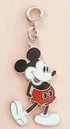 レア1980年代usaディズニーランド購入ペンダントチャーム七宝ミッキーマウス