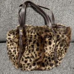 ☆Folna×Liflattie shipsコラボ ヒョウ柄 ファーバッグ☆
