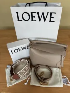 LOEWE パズルバッグスモール　サンド アナグラムショルダー付《美品》のサムネイル