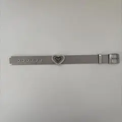 ハートモチーフ　シルバー　ブレスレット