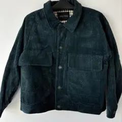 ダークグリーン コーデュロイジャケット レディース