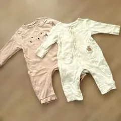 アカチャンホンポ ロンパース2点セット