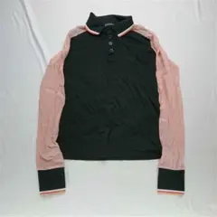 ★ EMPORIO ARMANI 長袖ポロシャツ ブラック/ピンク系のサムネイル