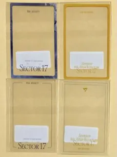 SEVENTEEN SECTOR17 Weverse クリア トレカ 4枚セット