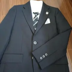 ネイビー フォーマルスーツ ネクタイ付き