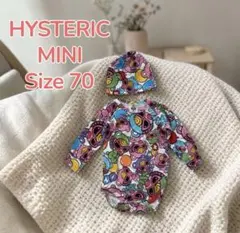 【未使用】HYSTERIC MINI ロンパース size70 帽子付き