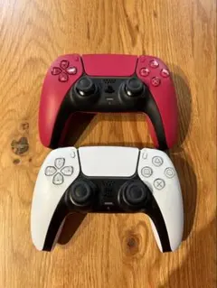 DualSense ワイヤレスコントローラー 赤白セット　ジャンク　白は割と良