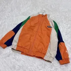 ブルゾン　ナイロンジャケット　派手　ダンス　スポーツ　キッズ　英字ロゴ