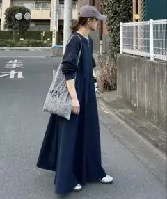 スウェットワンピース 長袖