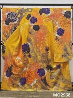 振袖 刺繍 金彩 紋意匠 牡丹 大輪 身丈170cm MO2609 - メルカリ