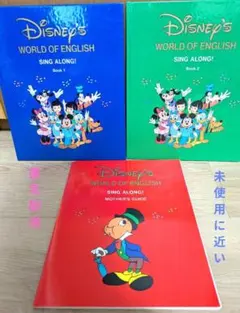 【ディズニー英語システム】 未使用に近い　Sing Along! Book1&2