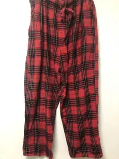 FRUIT OF THE LOOM チェック柄イージーパンツ L