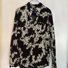 H&M メンズ 長袖シャツ 花柄 ブラック Sサイズのサムネイル