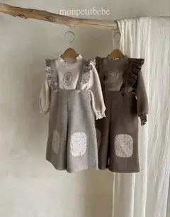 monpetitbebe サスペンダー パンツ S 花柄 韓国子供服