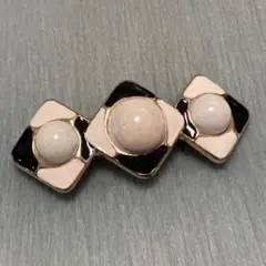 ヴィンテージ　VINTAGE　配色デザインバレッタ　昭和レトロ