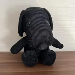 【美品】PEANUTS スヌーピー ぬいぐるみ ブラック タグ付