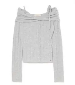 Andmary Lily offshoulder tops gray