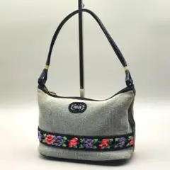FEILER アクセサリーポーチ ショルダーバッグ シュニール織 花柄 刺繍