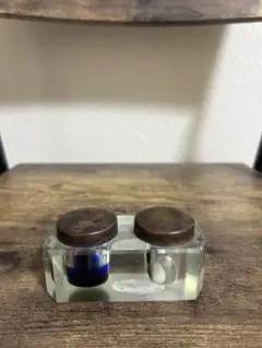 逸品 アール・ヌーヴォーインクポット　フランス　ペントレーインク壺アンティーク フランスアンティーク アールヌーボーのインク壺 銀無垢 - 西洋