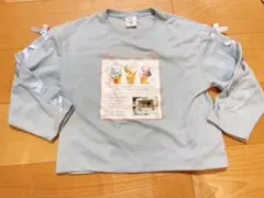 アイスクリームプリント水色トレーナー