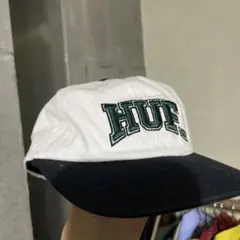HUF ホワイト ブラック ベースボールキャップ