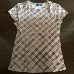 Burberry 半袖Tシャツ 38 ピンク系チェック