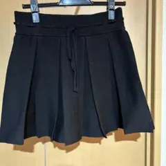 ブラック プリーツ ミニスカート